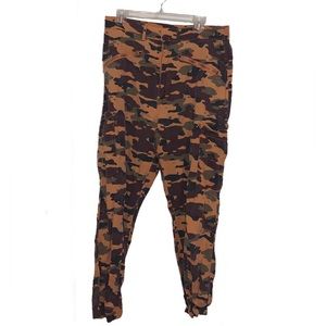 orange camo cargo pants